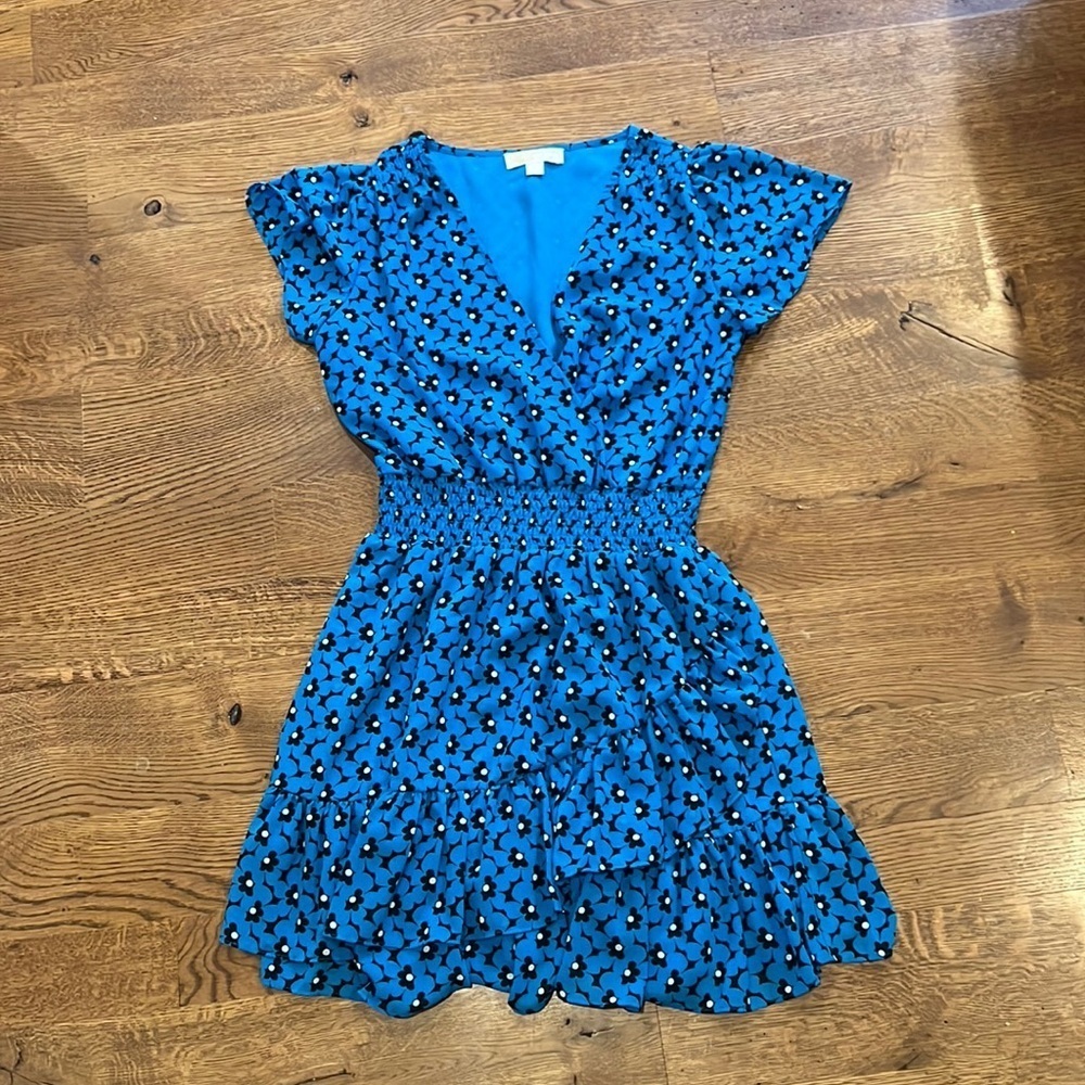 Michael Kors Women’s Blue Floral Dress Size Medium